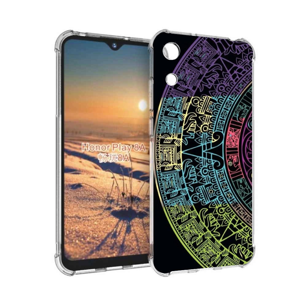 

Чехол бампер MyPads орнамент полукруга для Honor 8A, Прозрачный, Tocco