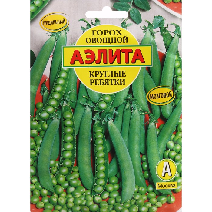 

Семена горох Круглые ребятки Аэлита 7643697-2p 2 уп.