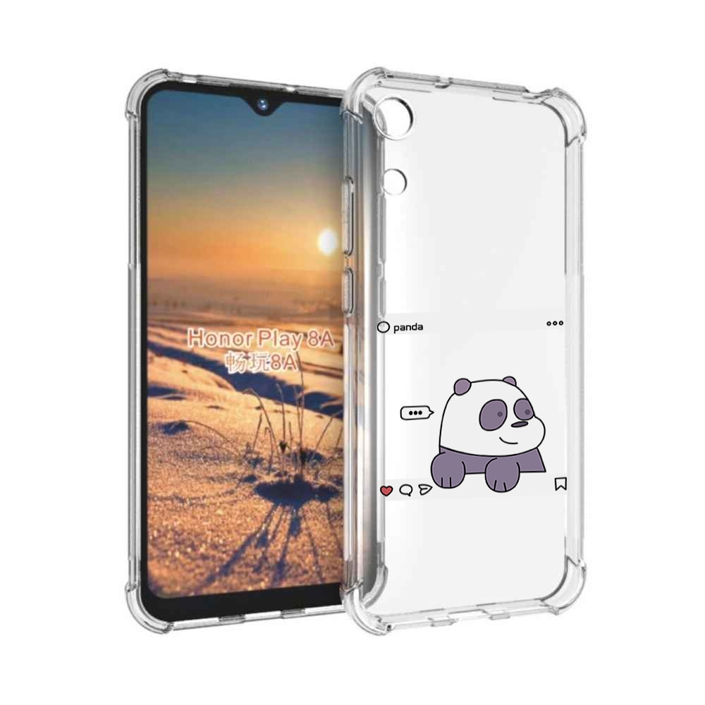 

Чехол бампер MyPads пандочка-фотка для Honor 8A, Прозрачный, Tocco