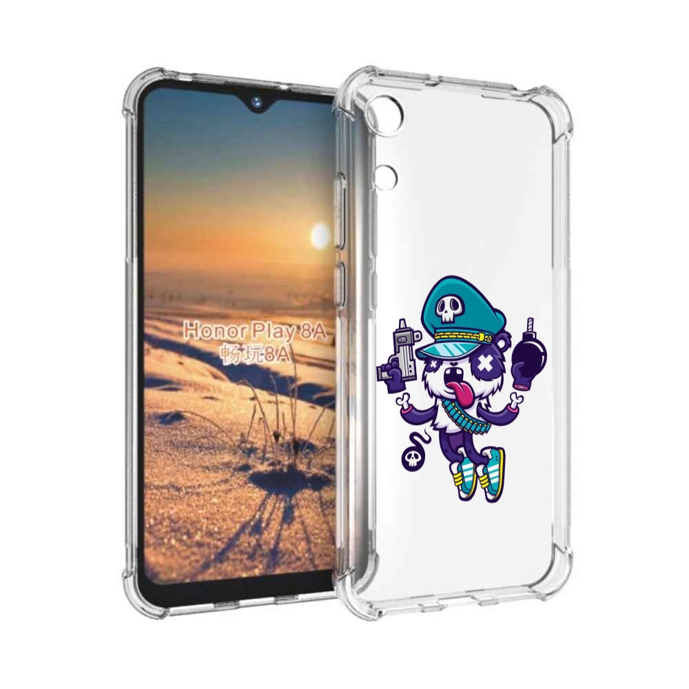 

Чехол бампер MyPads персонаж с пистолетом и бомбочкой для Honor, Прозрачный, Tocco