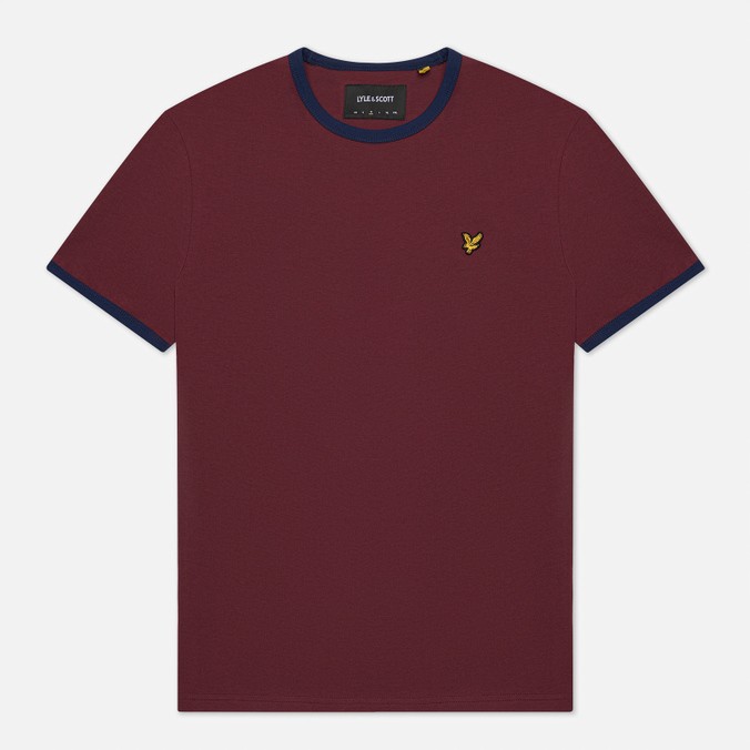 фото Футболка мужская lyle&scott ts705v бордовая s