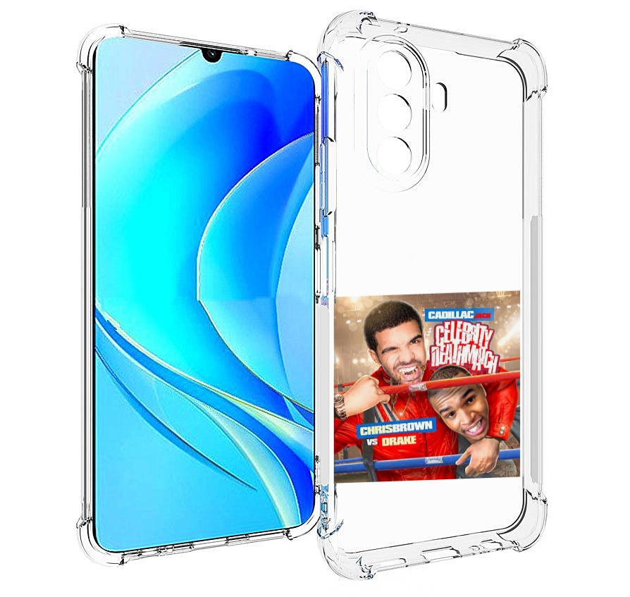 

Чехол MyPads Drake & Chris Brown - Celebrity Deathmatch для Huawei Nova Y70, Прозрачный, Tocco