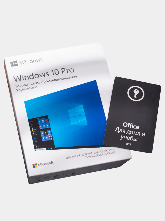 

Windows 10 pro box + office home and student 2019 pos