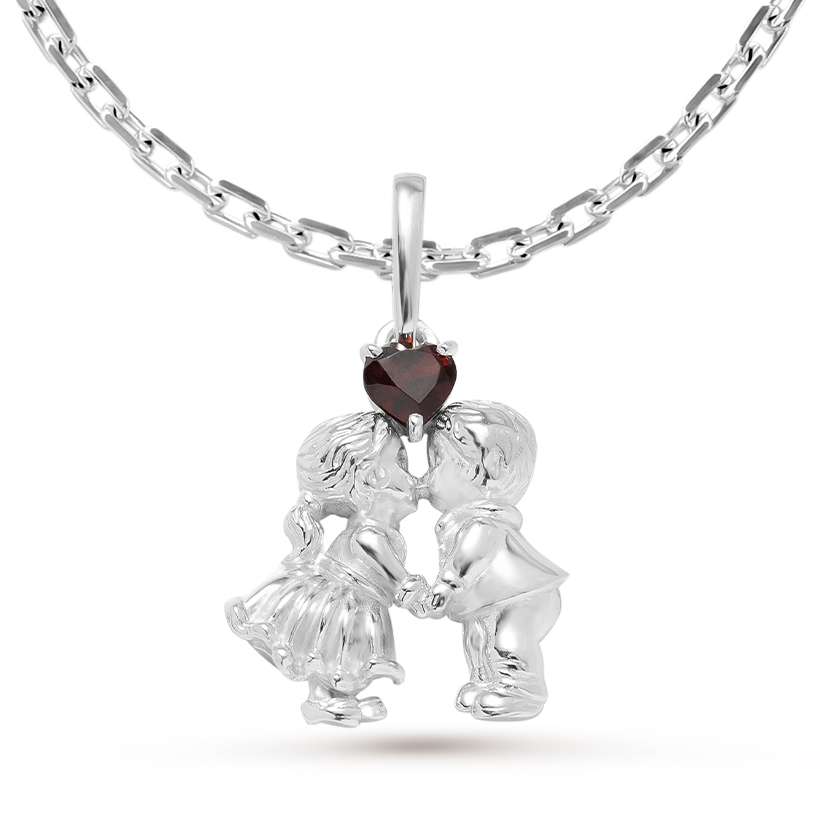 

Кулон из серебра Pepela Jewelry PJ3-014-1, гранат, PJ3-014-1