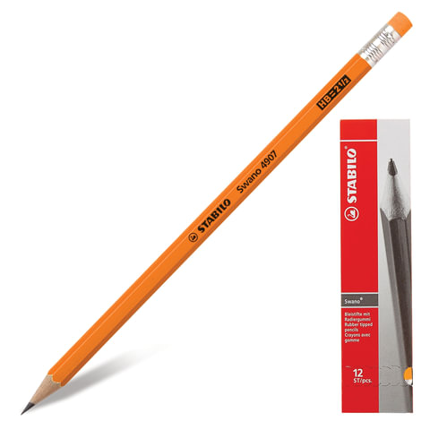 

Карандаш чернографитный STABILO, "Swano", HB, 181101