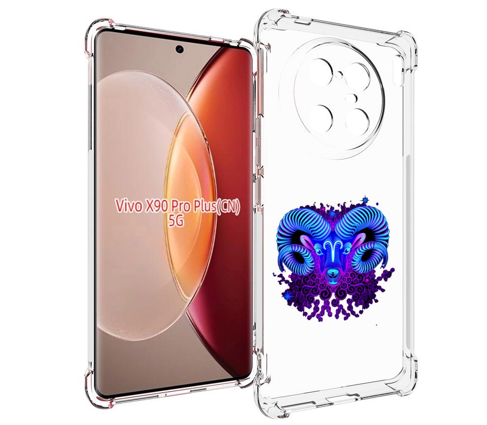 

Чехол MyPads знак зодиака овен 2 для Vivo X90 Pro Plus, Прозрачный, Tocco