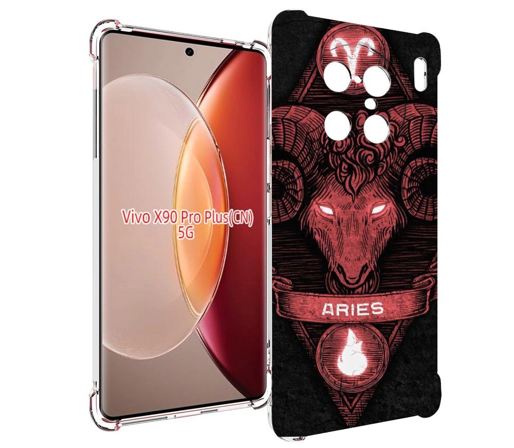 

Чехол MyPads знак зодиака овен 6 для Vivo X90 Pro Plus, Прозрачный, Tocco