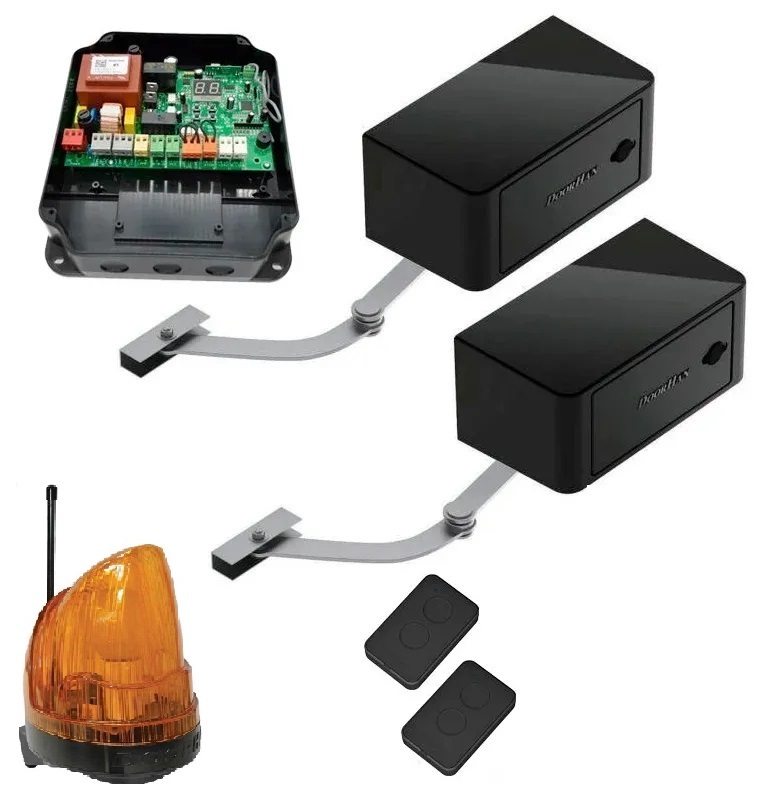 Автоматика DoorHan ARM-320radio (два привода, плата, 2 пульта, лампа)