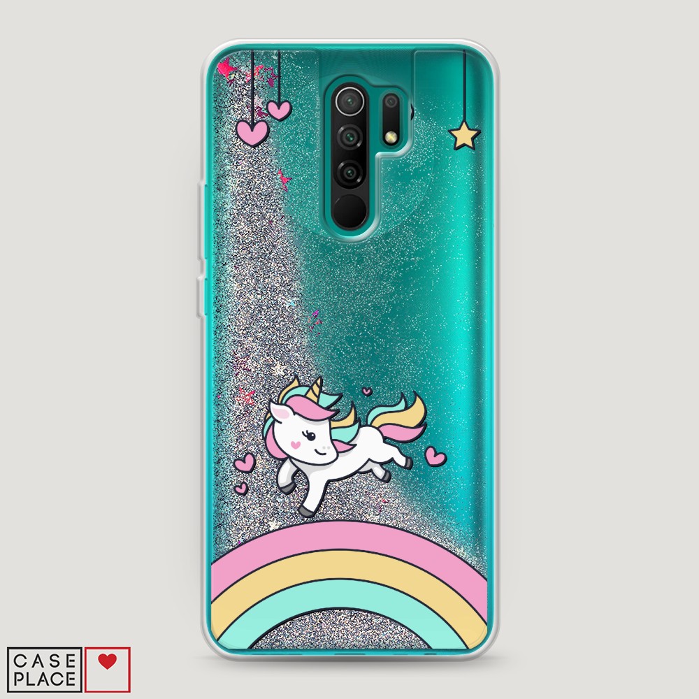 

Чехол Awog на Xiaomi Redmi 9 "Единорог на радуге", Разноцветный, 38391-1