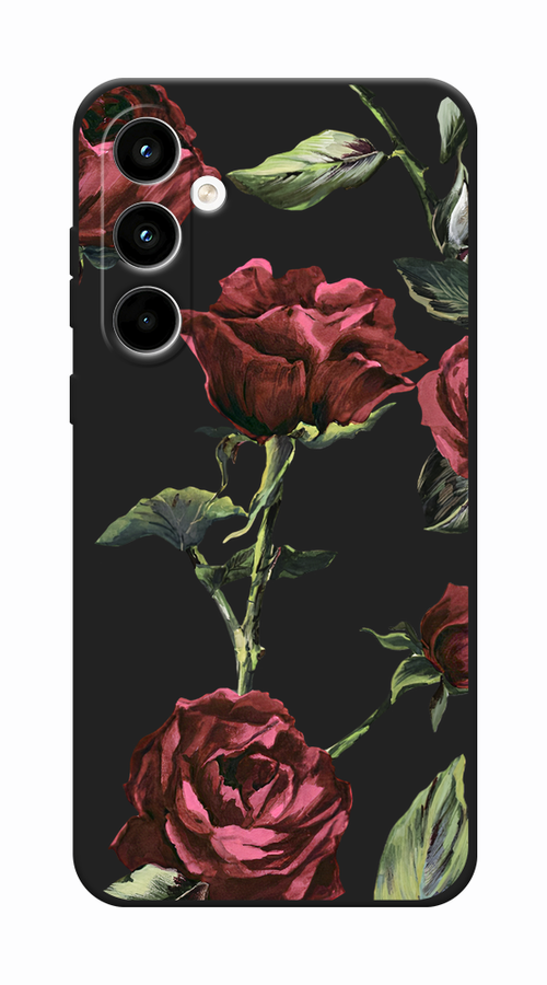 

Чехол Awog на Samsung Galaxy A35 5G "Бордовые розы фон", Бордовый, 2109352-1