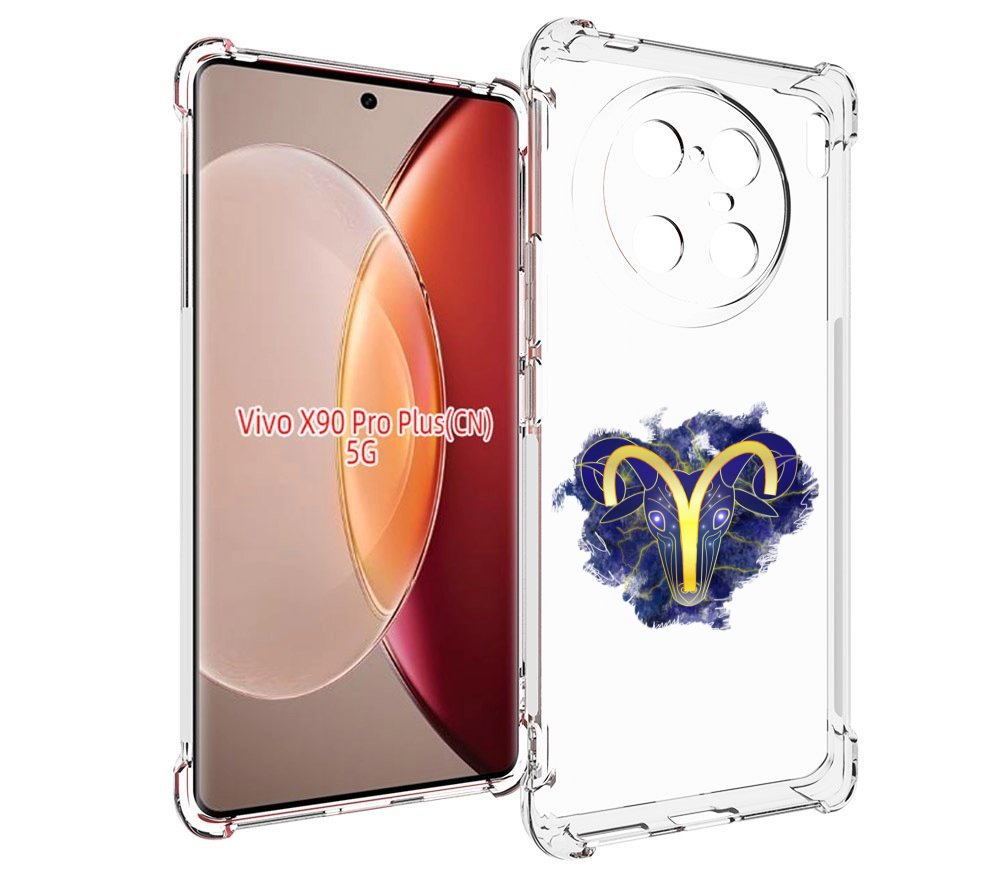 

Чехол MyPads знак-зодиака-овен-8 для Vivo X90 Pro Plus, Прозрачный, Tocco