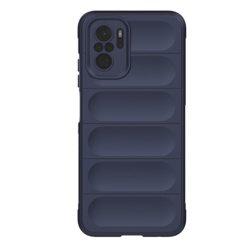 фото Противоударный чехол flexible case для xiaomi redmi note 10 / 10s (синий) black panther