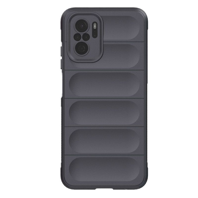 фото Противоударный чехол flexible case для xiaomi redmi note 10 / 10s (серый) black panther