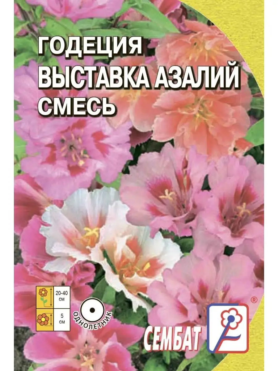 

Семена годеция Выставка Азалий смесь Сембат 1994 1 уп., Годеция