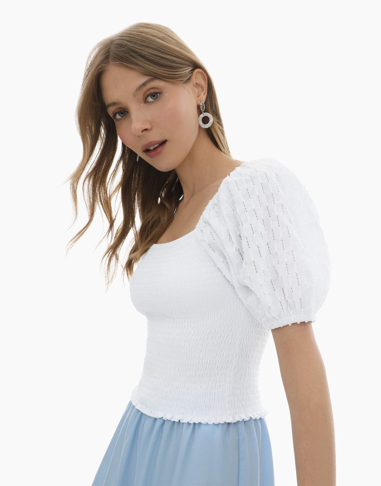 

Блузка женская Gloria Jeans GWT003987 белый XXS/158, GWT003987