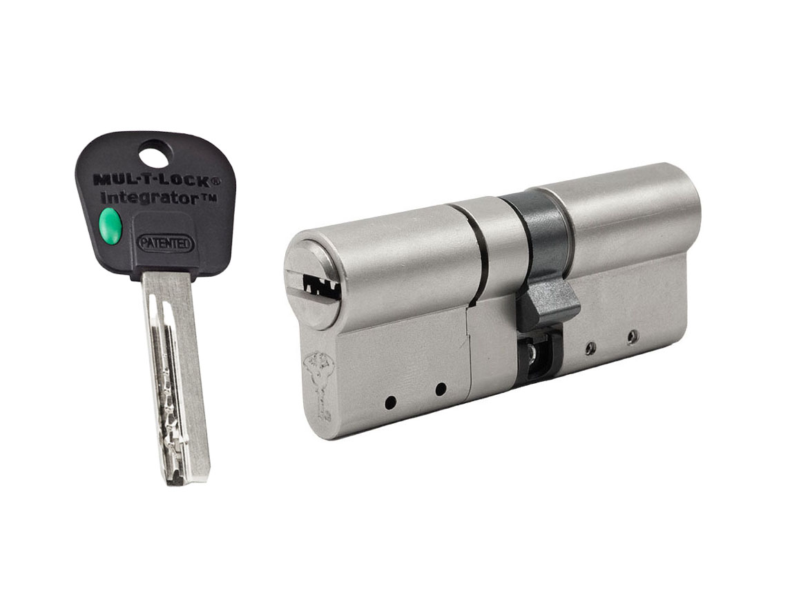 

Цилиндр Mul-t-lock Integrator Modular ключ-ключ (размер 35х31 мм) - Никель, Флажок, Серебристый