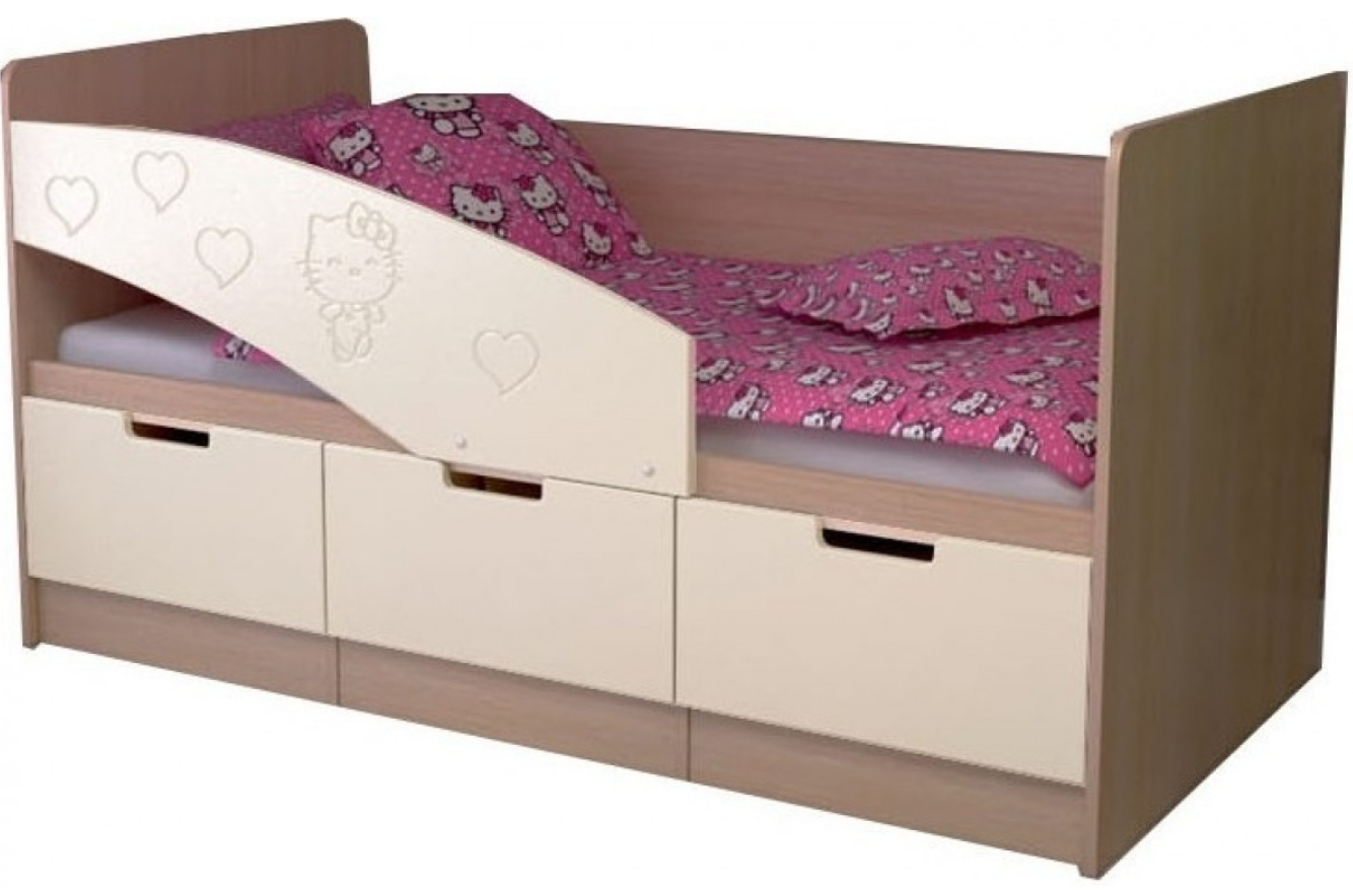 

Детская кровать Бемби-8 МДФ, 80х180 (Ясень шимо светлый, Оранжевый металлик)