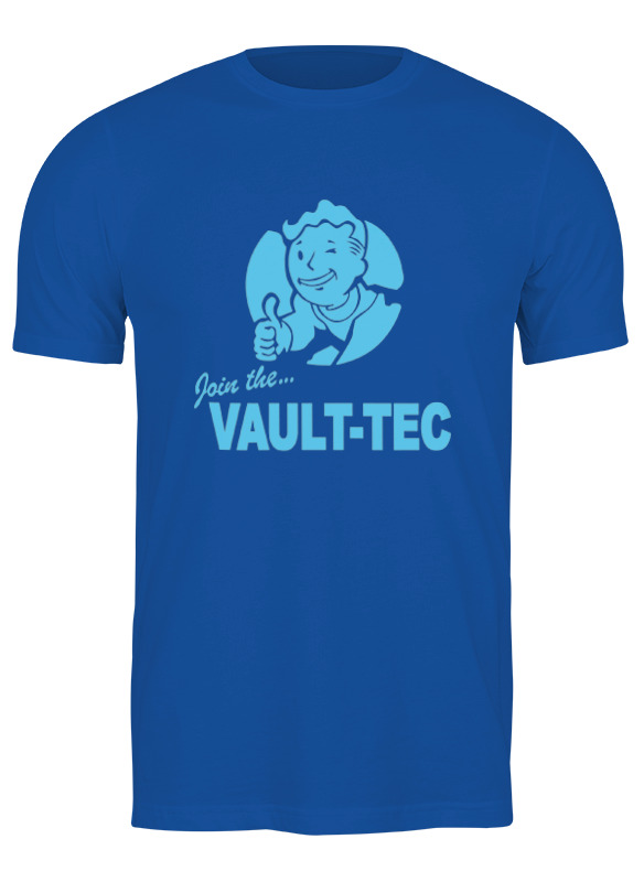 

Футболка мужская Printio Fallout vault-tec 654575 синяя M, Синий, Fallout vault-tec 654575