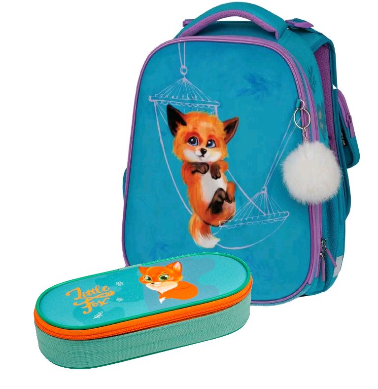 

Ранец Berlingo Expert Little foxy 37x28x16см. с пеналом., Нет модели