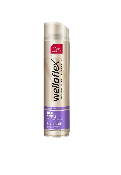 Лак для волос Wella Wellaflex Haarspray Fulle & Style Насыщенность и стиль, 250 мл лак для волос wellaflex farbbrillanz сильная фиксация 500 мл 2 шт по 250 мл
