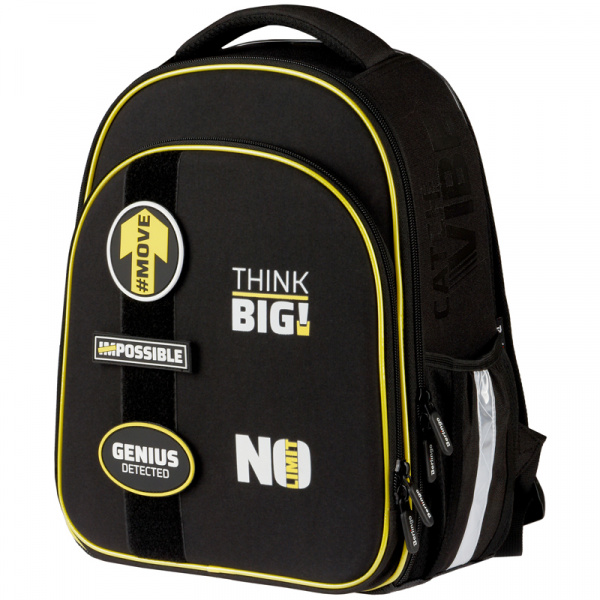 

Ранец Berlingo Expert Plus Think big 38x29x15см, 2 отделения, 2 кармана,, Черный