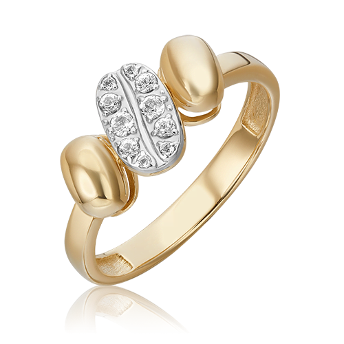 

Кольцо из белого/желтого золота с топазом р.18 PLATINA jewelry 01-5562-00-201-1121, 01-5562-00-201-1121_p