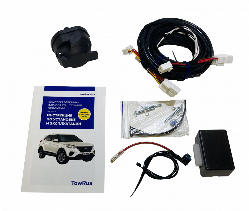 

Комплект электропроводки для фаркопа 7-pin Hyundai Creta 2016-2020, KA SC 71 109 003