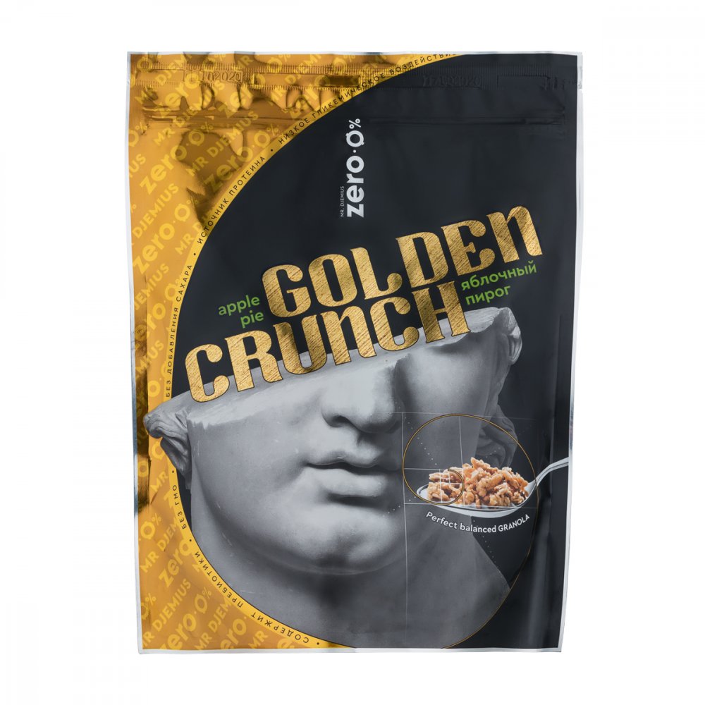 

Гранола Mr. Djemius ZERO без сахара Golden Crunch 350 грамм Яблочный пирог
