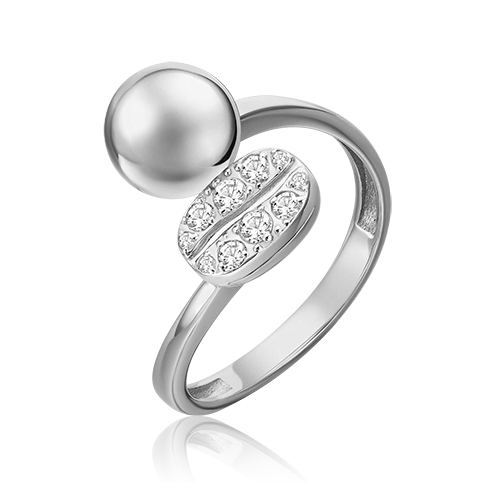 фото Кольцо из белого золота с топазом р.17 platina jewelry 01-5563-00-201-1120