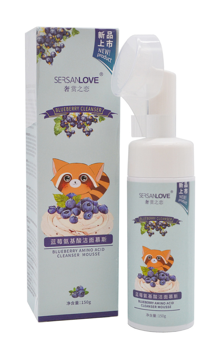 

Пенка для умывания Sersan Love Bluberry с щеточкой, с экстрактом Черники 150 мл