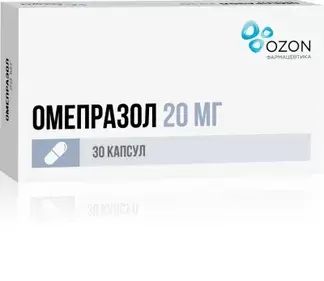 

Омепразол капсулы 20 мг 30 шт.