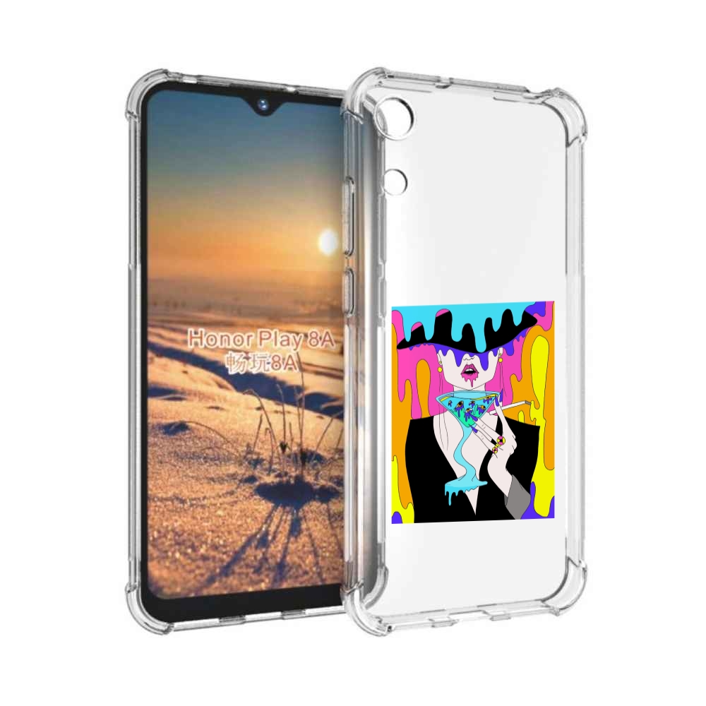 

Чехол бампер MyPads плавленая девушка акварель женский для Honor, Прозрачный, Tocco