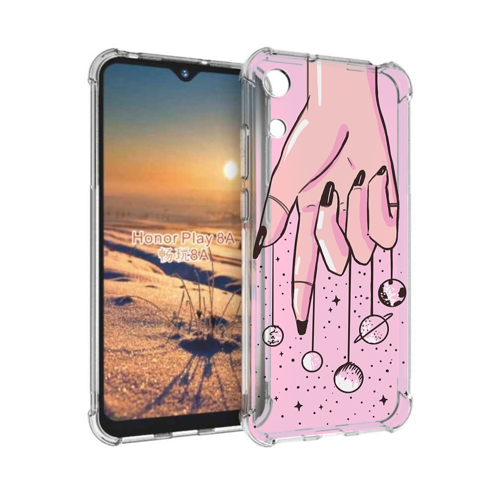 

Чехол бампер MyPads планеты-на-пальцах для Honor 8A, Прозрачный, Tocco