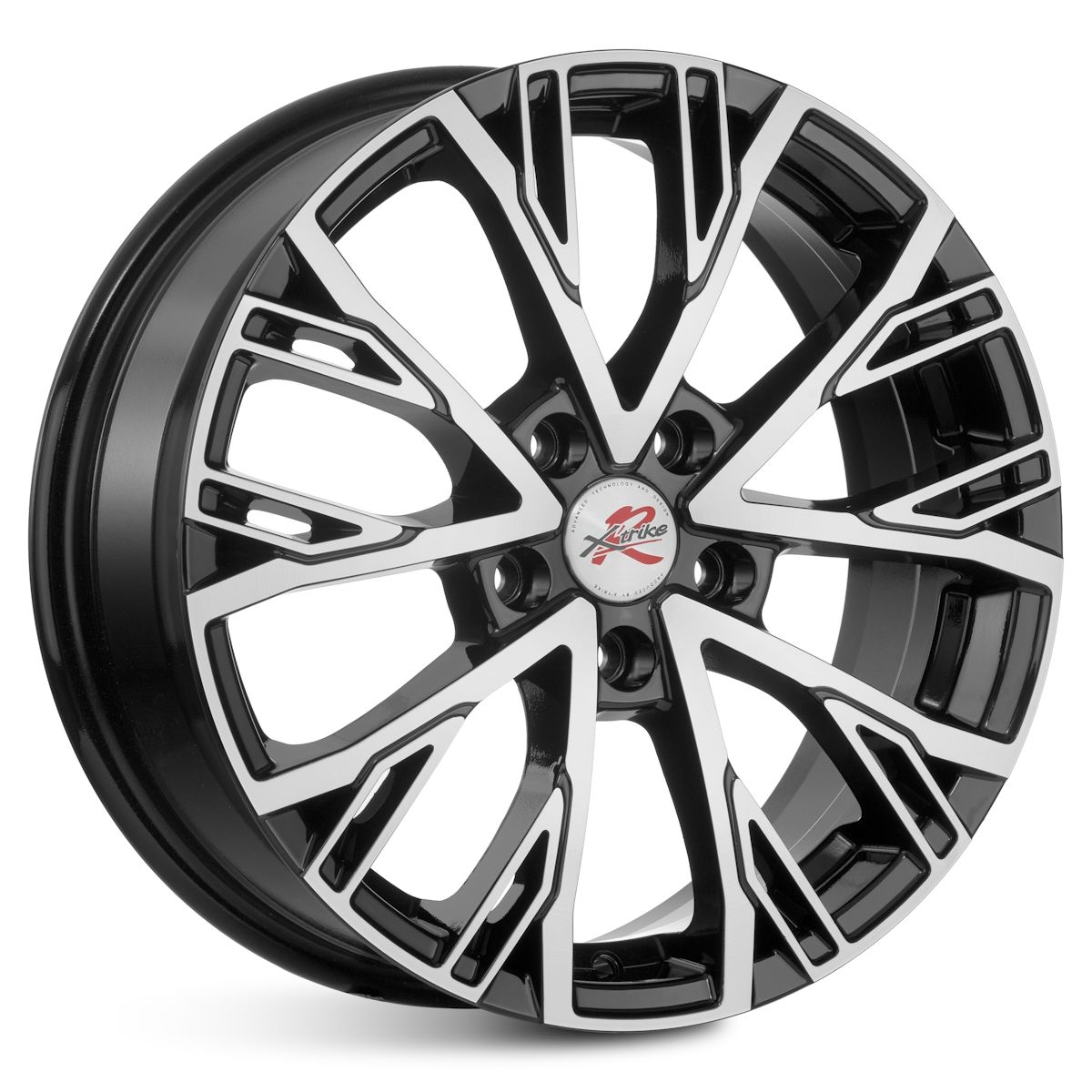 

Колесный диск XtrikeRST R207 R17 5*108 ET33 Dia 60.1, литой алмаз черный для Chery.
