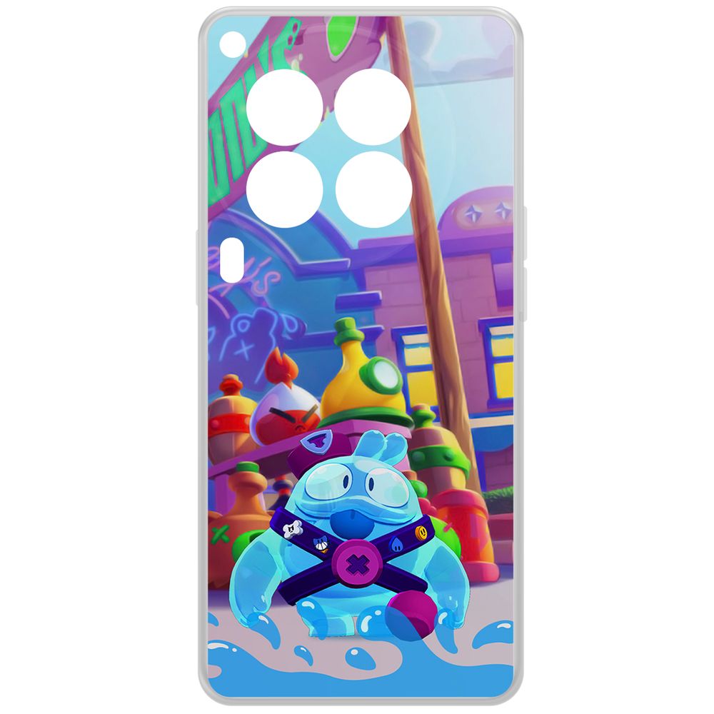 

Чехол-накладка Krutoff Clear Case Brawl Stars-Скуик для TECNO Camon 30 Premier 5G, Прозрачный