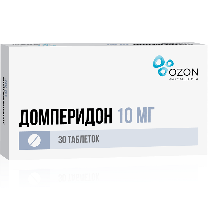 Купить Домперидон таблетки 10 мг 30 шт., Озон ООО