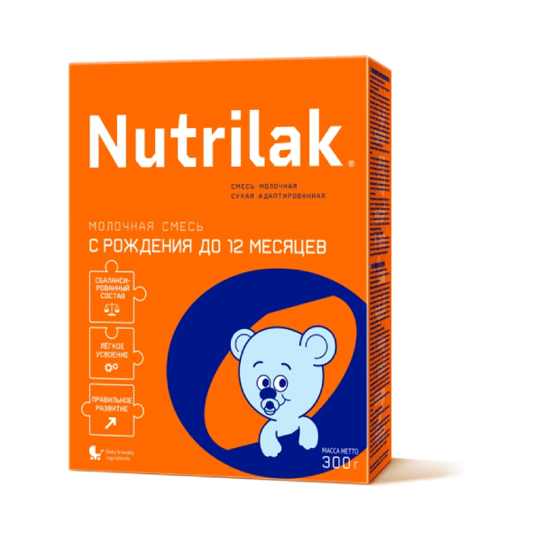 Детская смесь Nutrilak молочная сухая с рождения до 12 месяцев 300 г