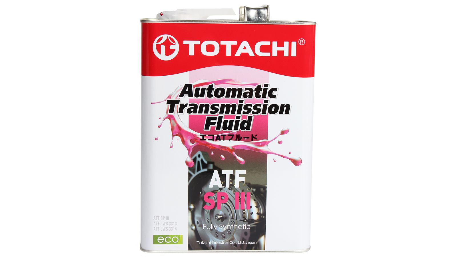 

Трансмиссионное масло TOTACHI 4562374691100 ATF SP III, Масло транс. TOTACHI ATF SP III 4л