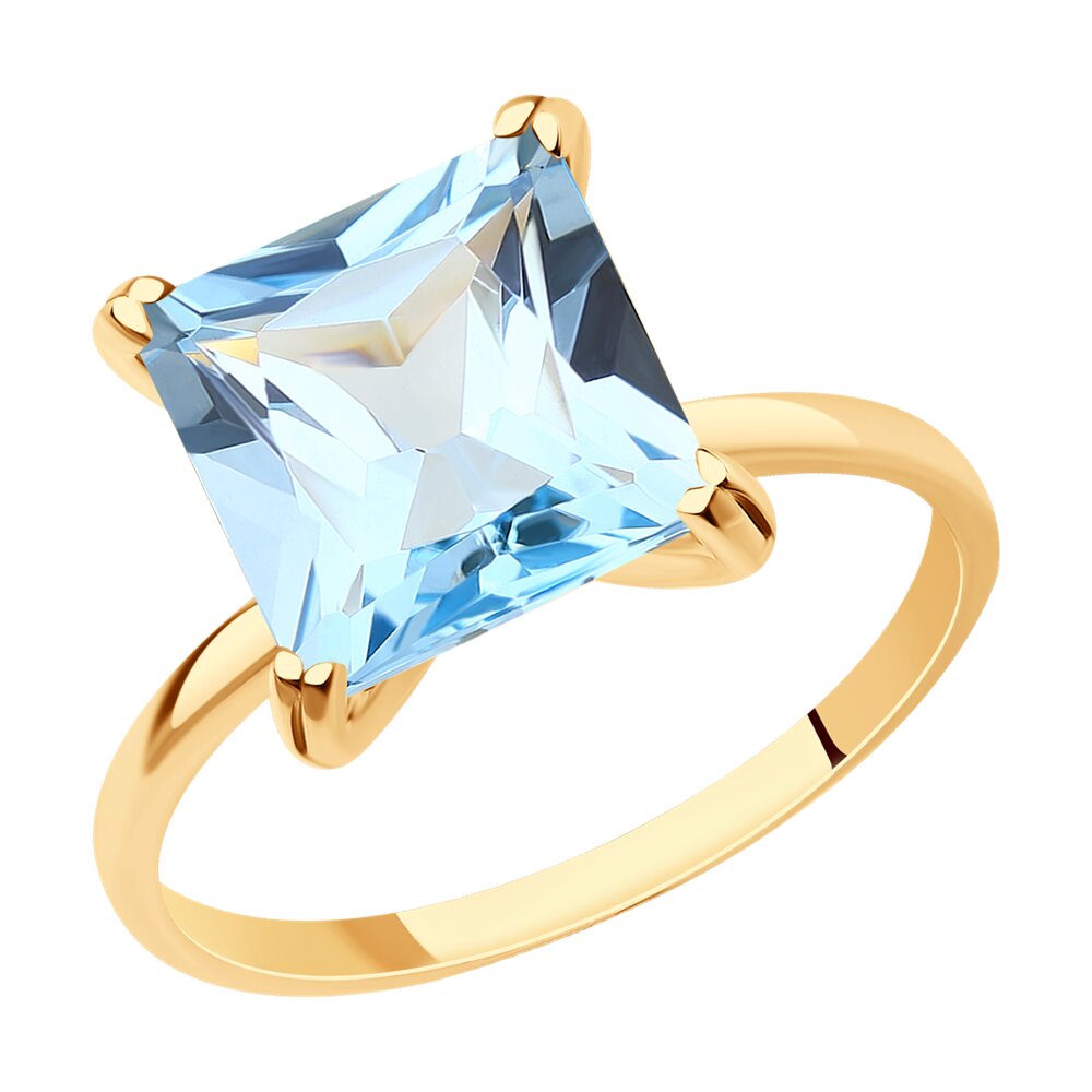 

Кольцо из красного золота с топазом р. 17,5 SOKOLOV 716732, 716732