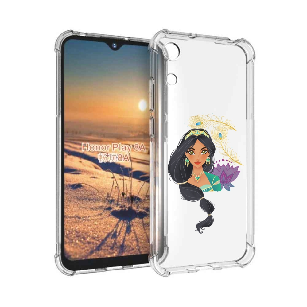

Чехол бампер MyPads принцесса-из-алладина женский для Honor 8A, Прозрачный, Tocco