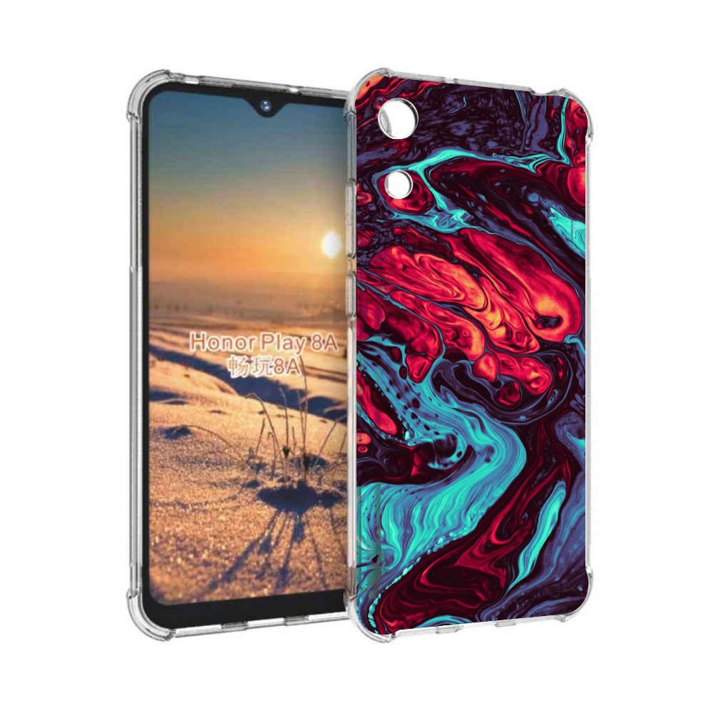 

Чехол бампер MyPads разбавленная краска для Honor 8A, Прозрачный, Tocco