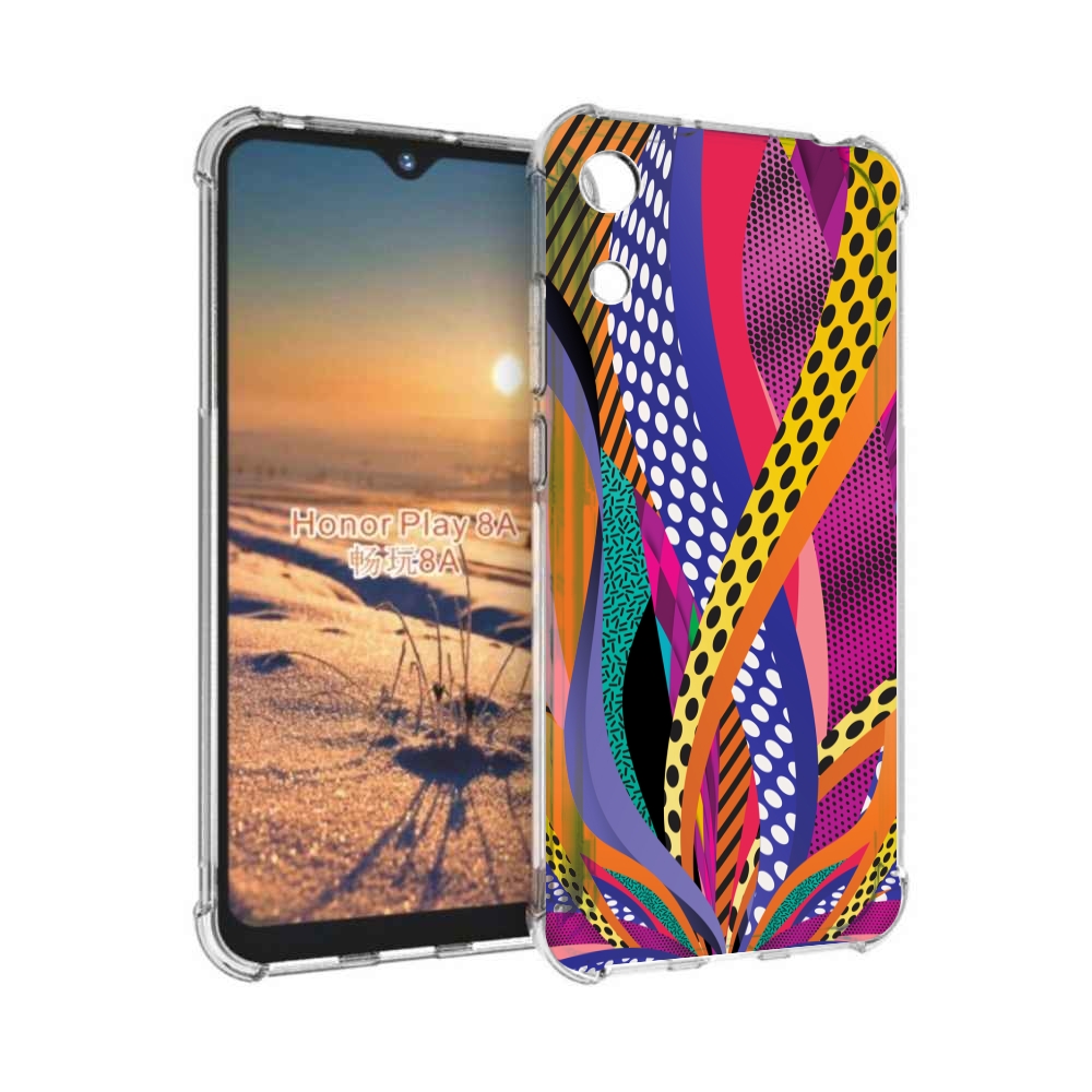 

Чехол бампер MyPads разноцветные щупальца для Honor 8A, Прозрачный, Tocco