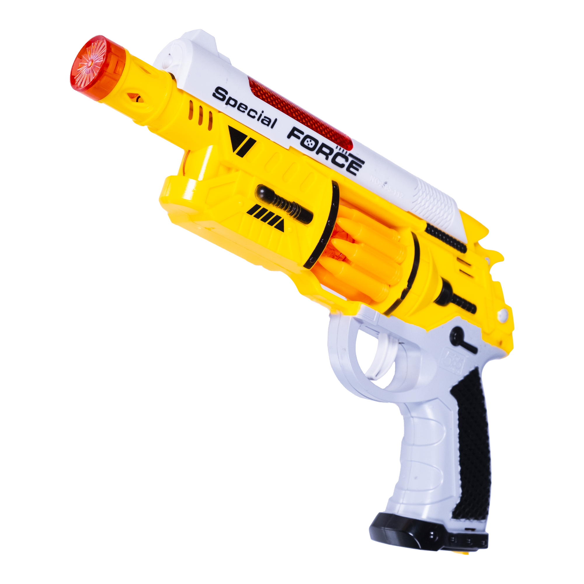 фото Игрушка детская оружие с подсветкой и звуковым эффектом, оранжевый и жёлтый nobrand
