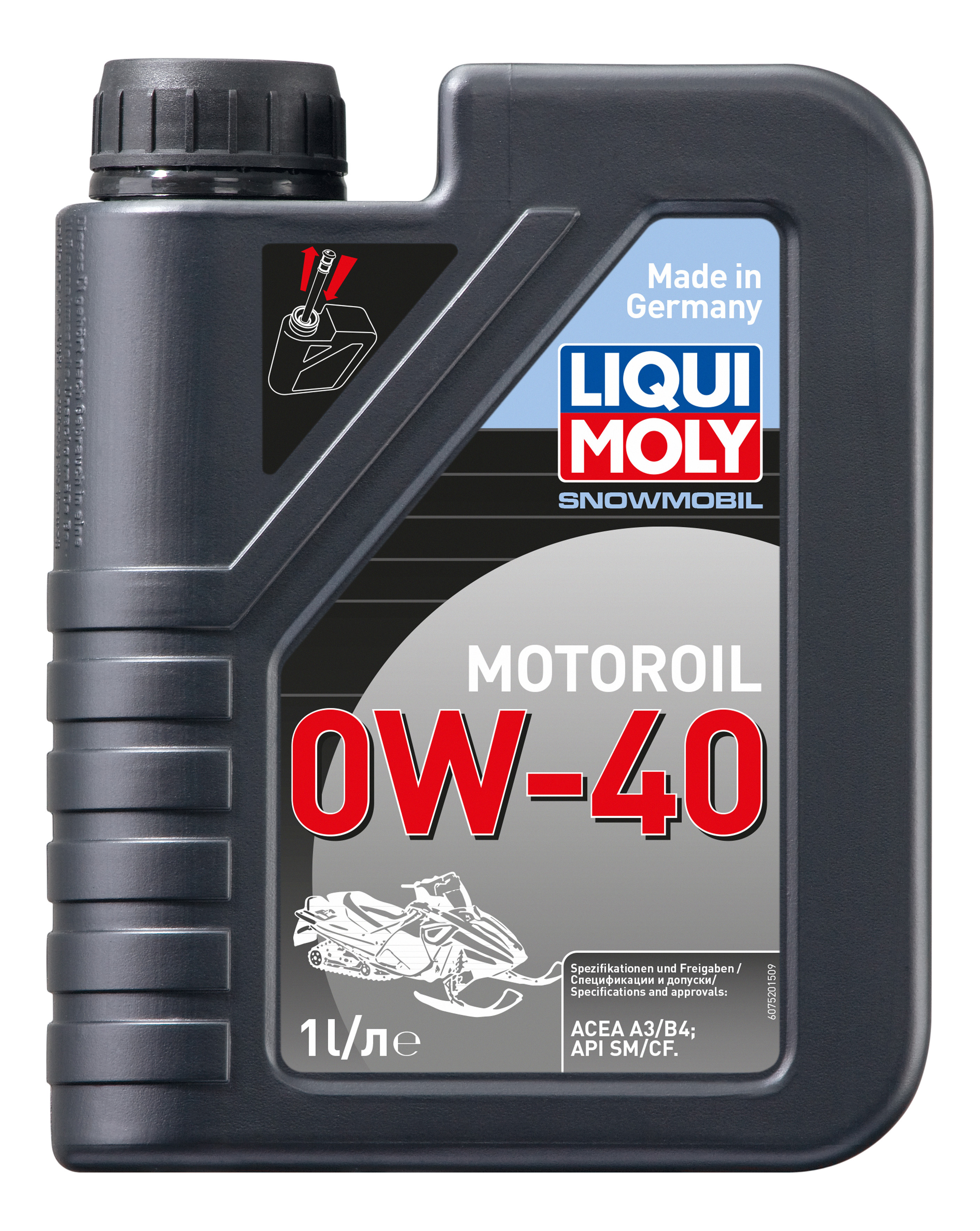 фото Масло моторное для снегоходов snowmobil motoroil 0w-40 (синтетическое) (1l) liqui moly