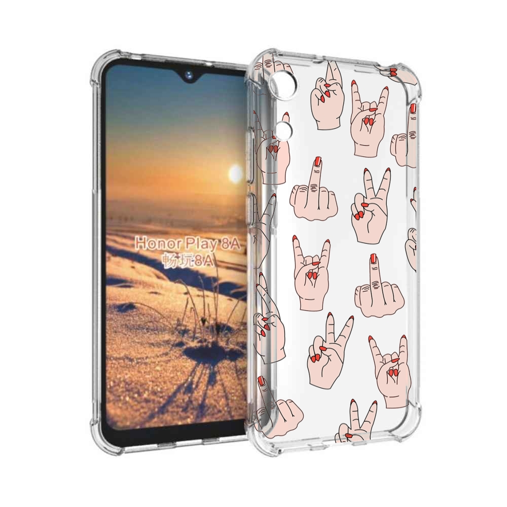 

Чехол бампер MyPads разные-ручки для Honor 8A, Прозрачный, Tocco