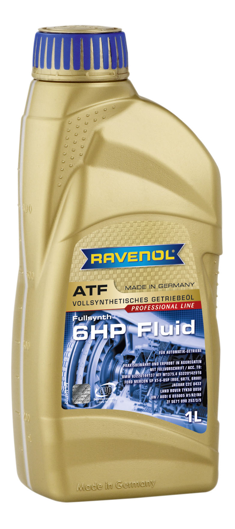 фото Трансмиссионное масло atf 6 hp fluid (1л) (второй номер 4014835732711) ravenol