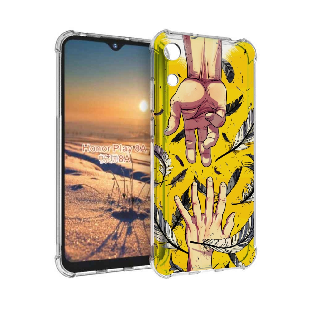 

Чехол бампер MyPads рука-в-руку для Honor 8A, Прозрачный, Tocco