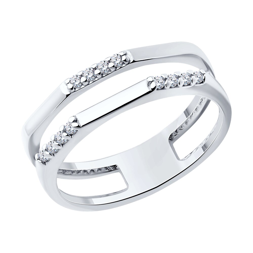 

Кольцо из серебра р. 16,5 SOKOLOV 94013844, фианит, 94013844