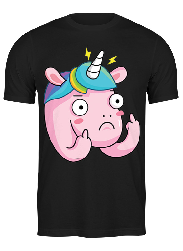 

Футболка мужская Printio Unicorn / единорог черная XL, Черный, Unicorn / единорог