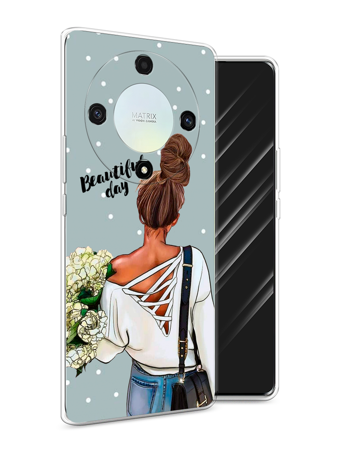 

Чехол Awog на Honor X9A "Beautiful day", Голубой;коричневый;бежевый, 6120850-6